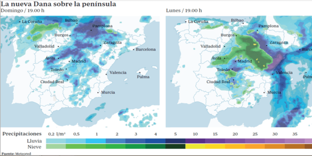Spain returns to winter for three days with heavy rain and snow Archyde