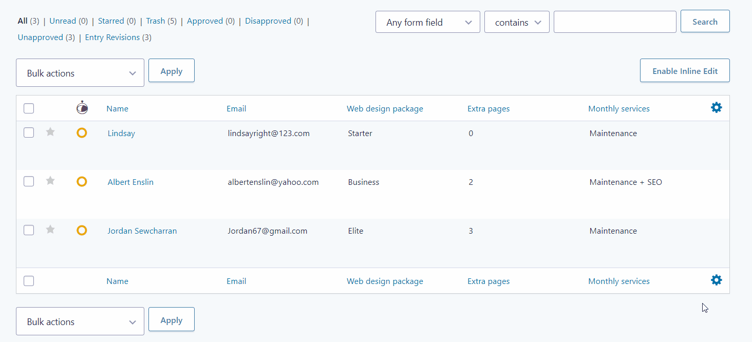 How to Update an Existing Entry in Gravity Forms GravityKit