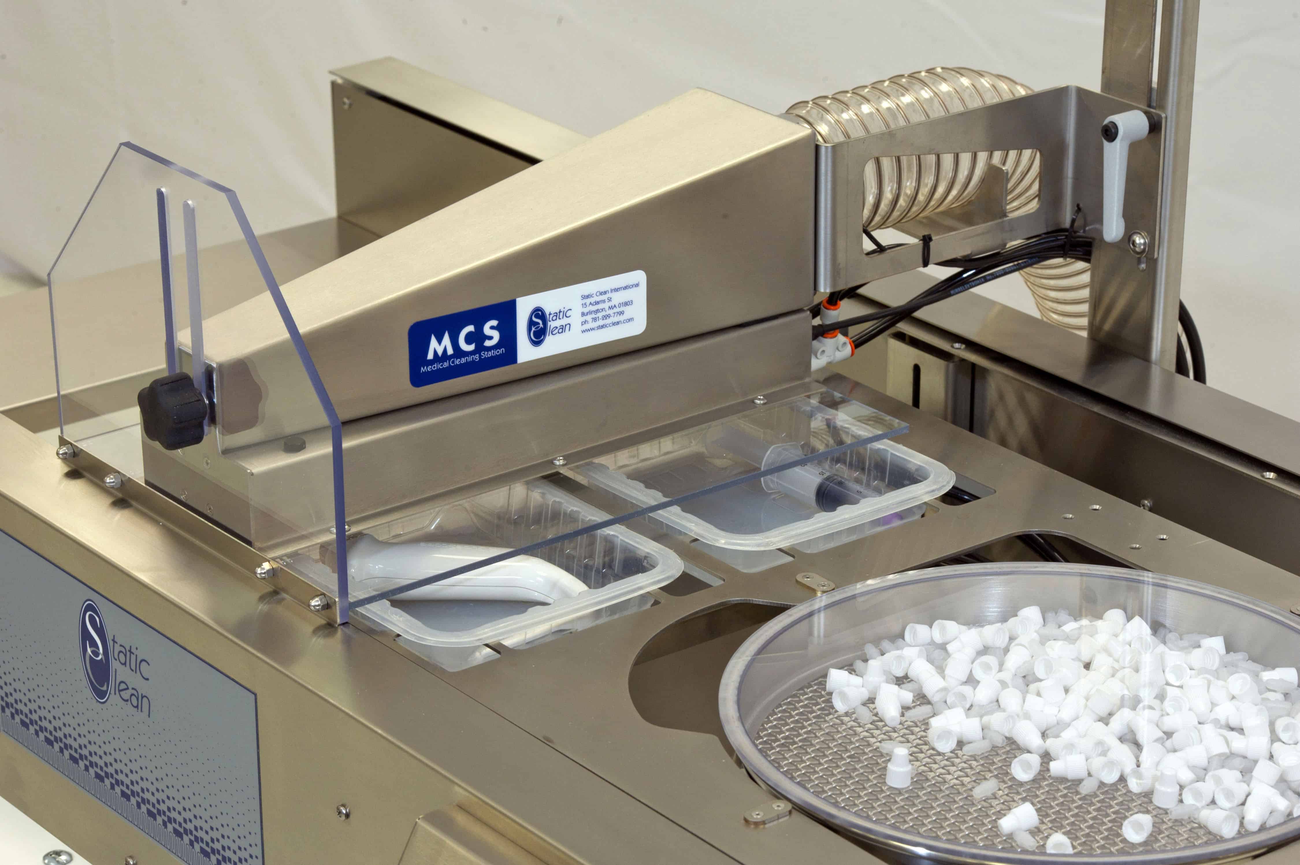 Medical Cleaning System with Automated Shuttle Captures Particulates