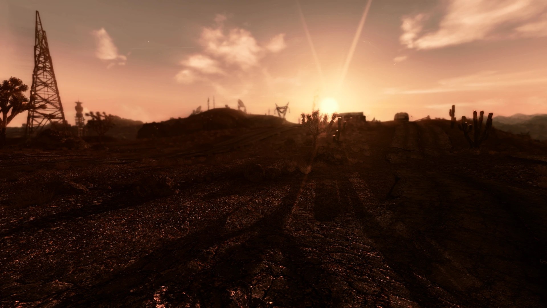 Dusk At 188 Trading Post at Fallout New Vegas mods and