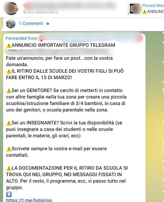 Così I Novax Sabotano La Scuola Italiana: I Gruppi Telegram Per Formare Classi Alternative 656_x_532_jpg