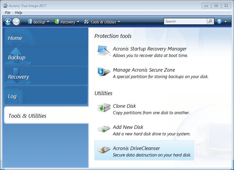 Acronis Drive Cleanser Makes Wiping Old Drives Easy