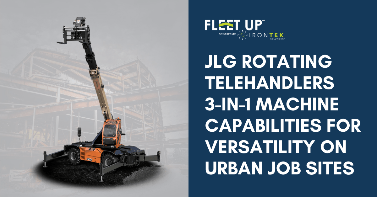JLG Rotating Telehandlers 3in1 Machine Capabilities for Versatility