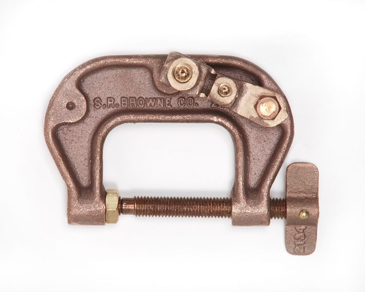 Model 2178, Bronze 'C' Clamps for 2 1/2" Opening On Stewart R. Browne