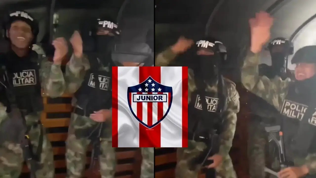 Soldados cambian el “paso marcial” por el “paso del tiburón”: Quieren ver al Junior campeón