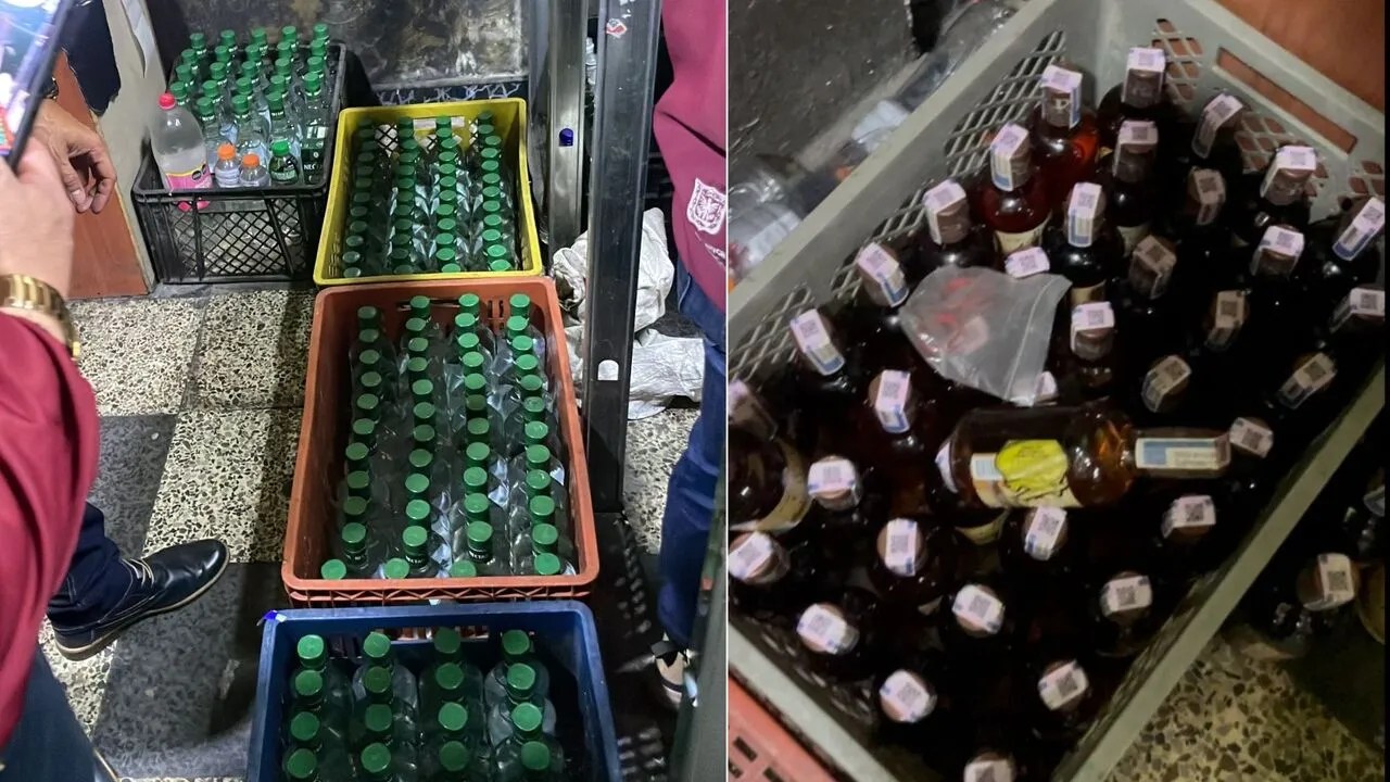 Clandestine center of adulterated liquor dismantled in Bosa: 350 bottles seized