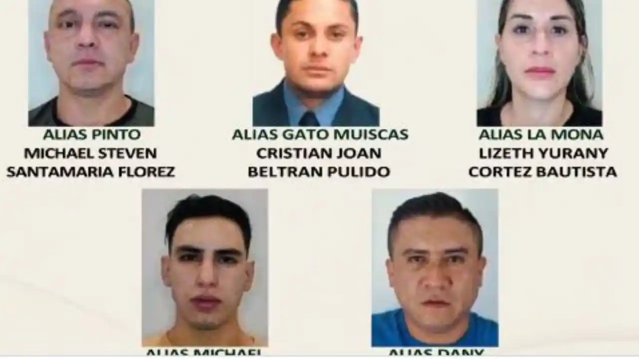 They are looking for five members of the 'Egolios' gang, responsible for million-dollar robberies in Bogotá