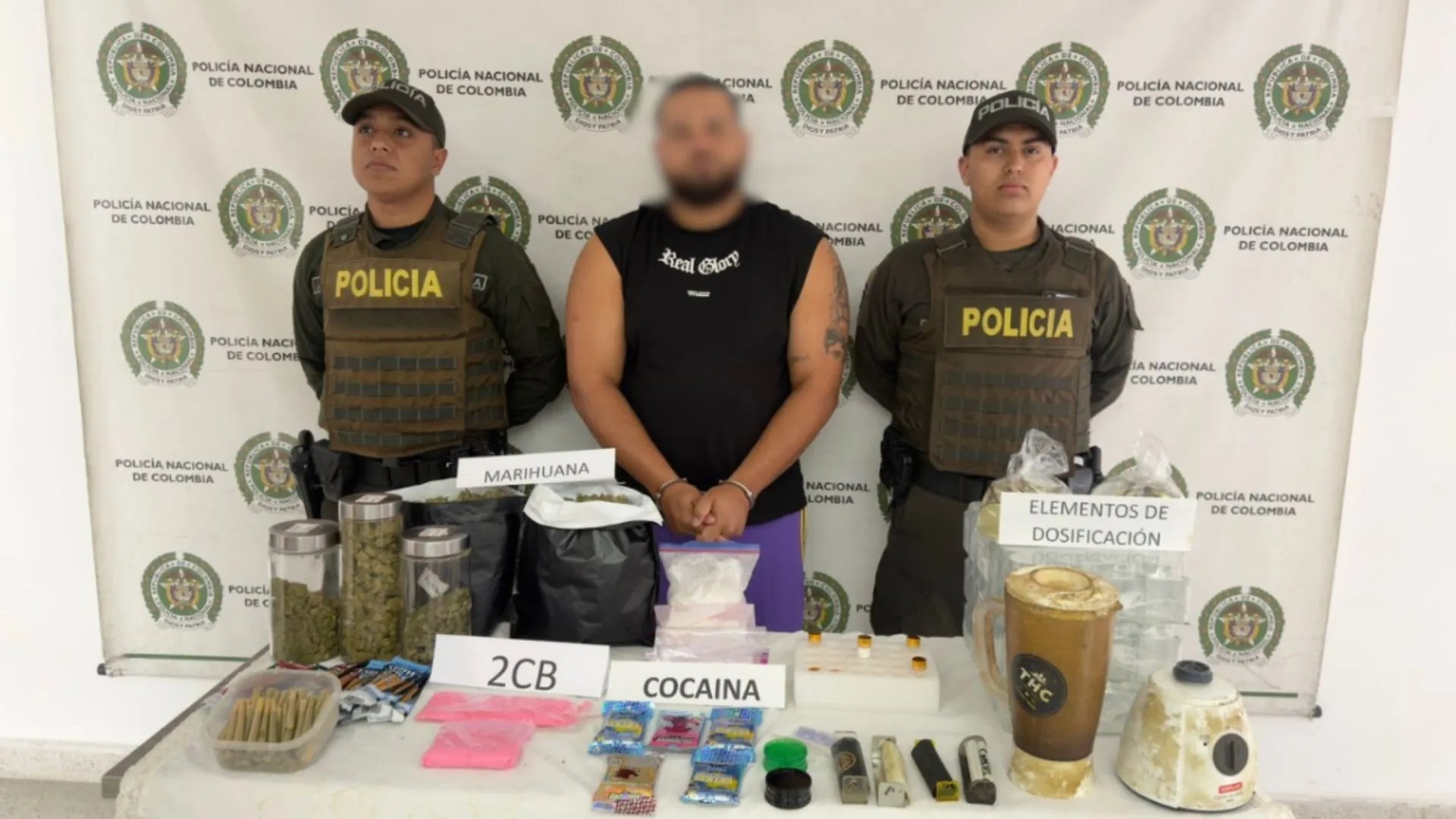 ¡Cayó alias ‘El Chamo’! Desmantelan laboratorio de drogas que surtía a extranjeros en Sabaneta