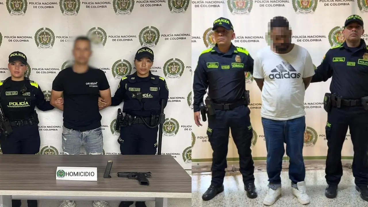 Capturan a dos presuntos homicidas en Medellín/Min30