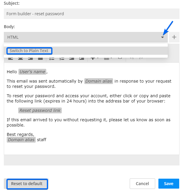 White Label System Emails 123FormBuilder Docs