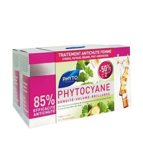 Phytocyane Pack Traitement Antichute Femme 12 Ampoules DocMorris France