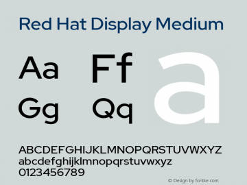 Red Hat Display Font Red Hat Display Medium Font Redhatdisplay Medium Font Red Hat Display Medium Version 1 002 Red Hat Display Medium Font Ttf Font Uncategorized Font Fontke Com