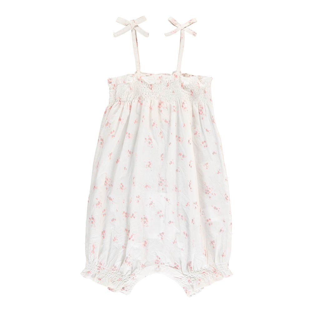 Cherry Flower Romper Ecru Louis Louise Fashion Baby