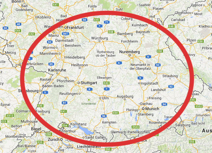 Map Of Germany And Cities Map deritszalkmaar.nl