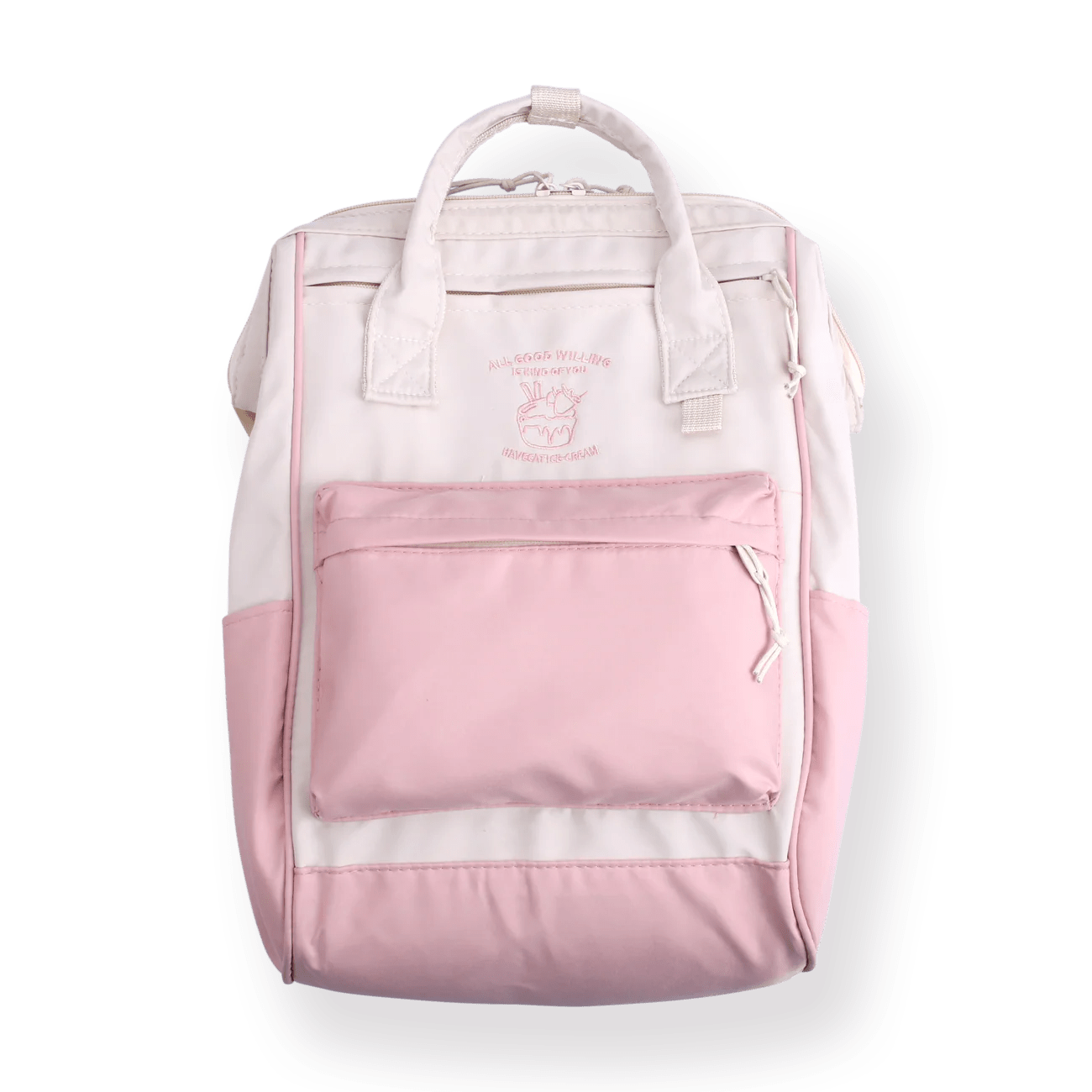 Pastel Waterproof Backpack Pink Stationery Pal