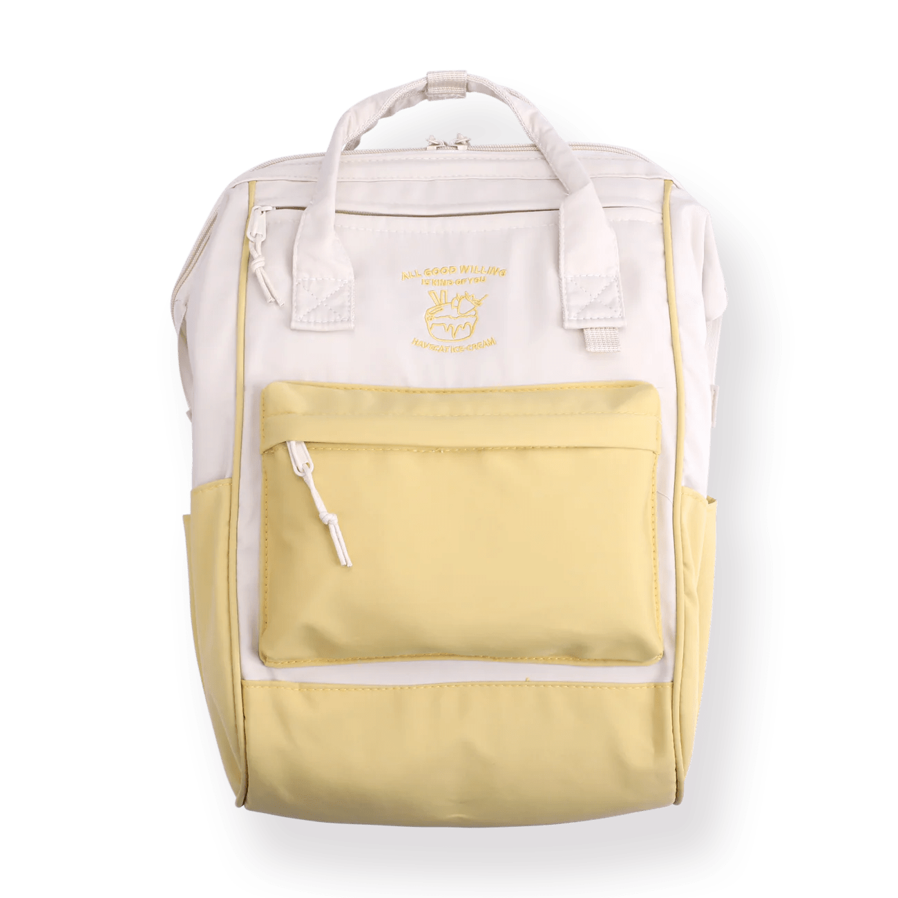 Pastel Waterproof Backpack Yellow Stationery Pal