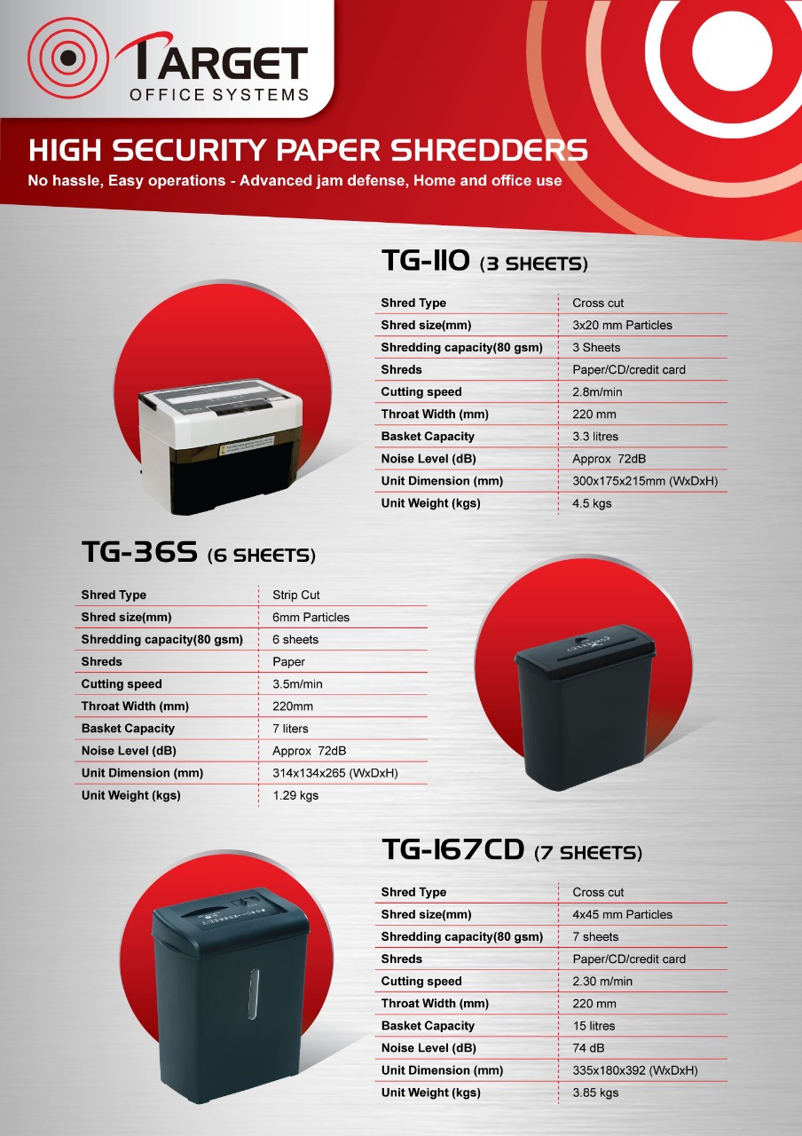 Paper Shredder Target TG-36 S