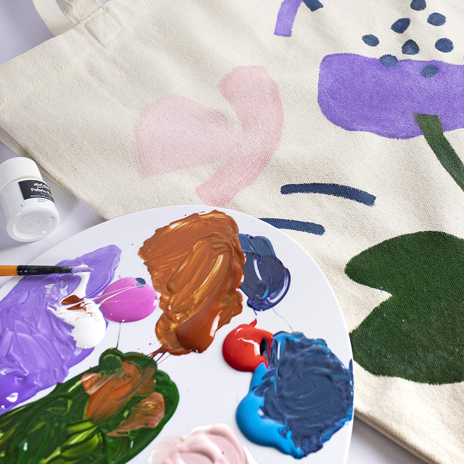 Mont Marte detail white acrylic pallete 23x30cm Ideal Artist Palette