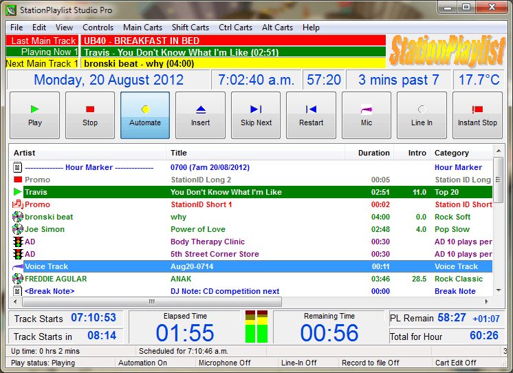 StationPlaylist Studio screenshot Best Free Vista Downloads
