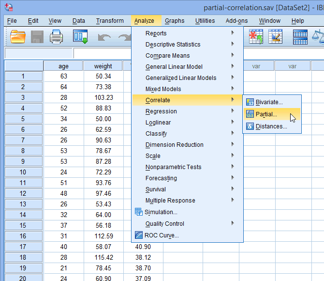 Partial Correlation in SPSS Statistics Procedure, assumptions, and