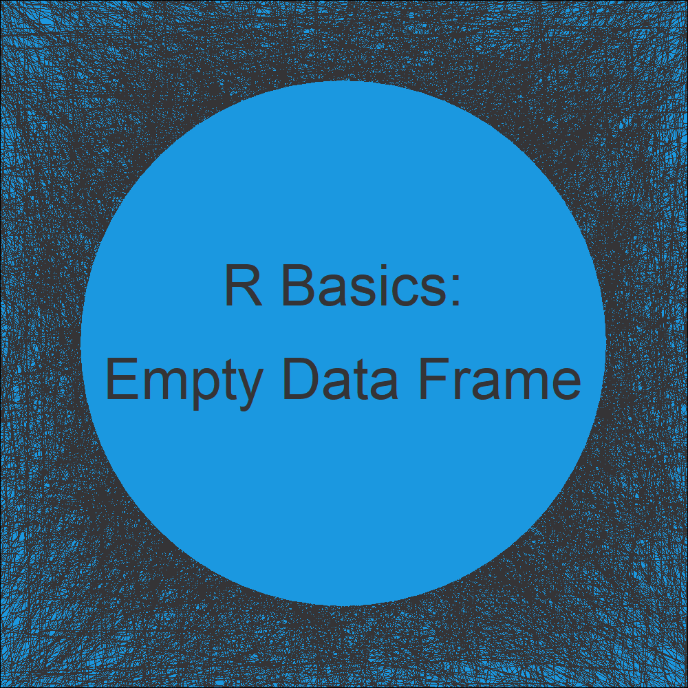 Create Empty Data Frame in R (Examples) Column Names & Zero Rows