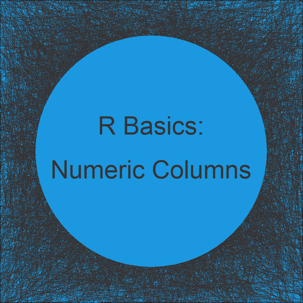 Selecting Columns In R