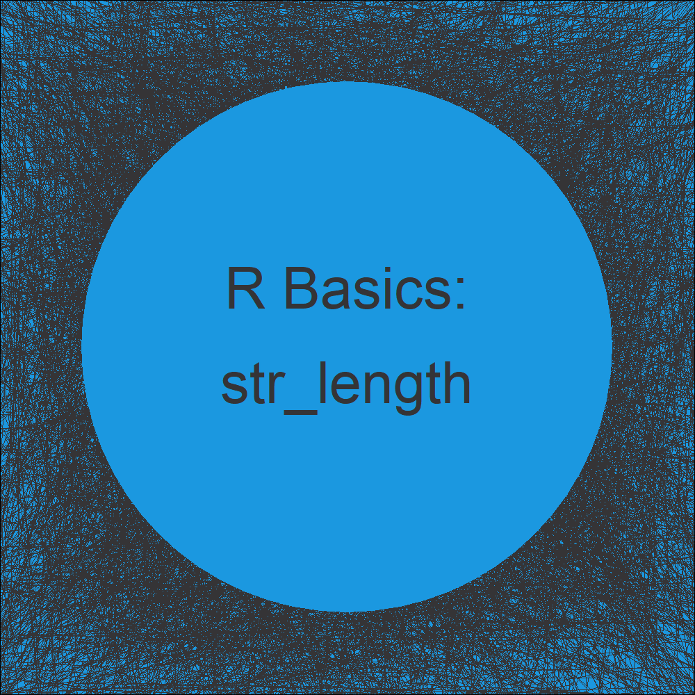 str_length Function in R (Example) stringr Package Programming Code