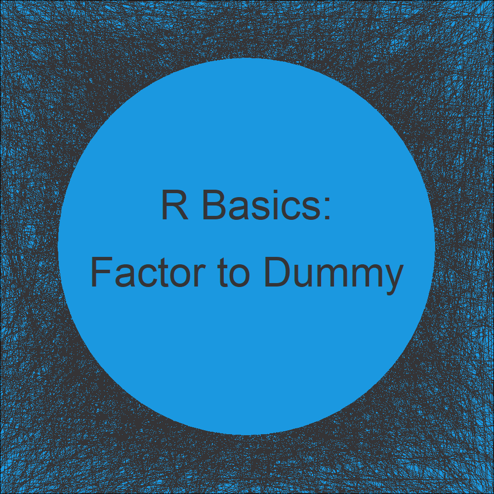 Convert Factor to Dummy Variables for Every Level in R (Example)