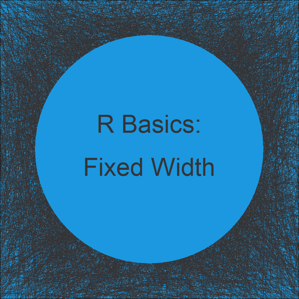 Read Fixed Width Text File in R (Example) Import Data from Website