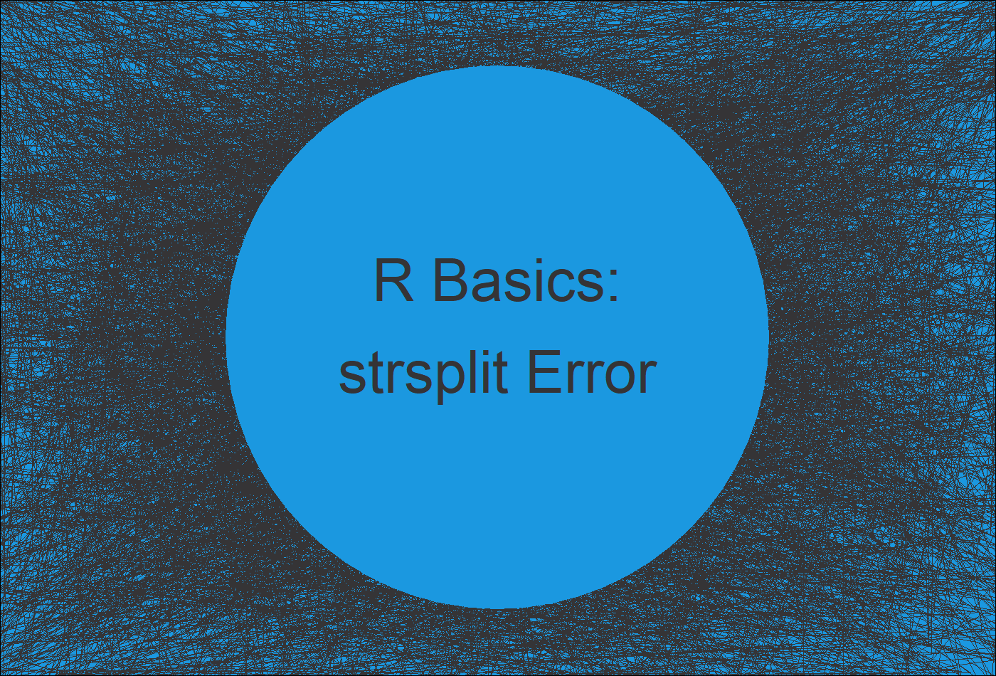 R Error in strsplit noncharacter argument (Example) How to Fix