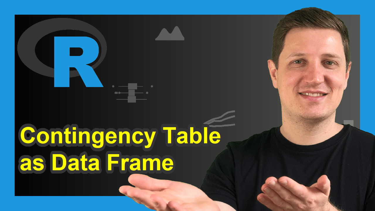 Convert Table to Data Frame in R Contingency / Cross Tabulation