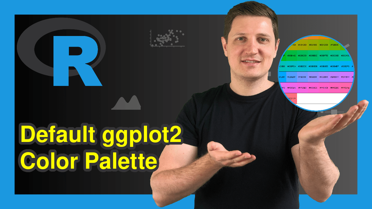 Extract Default Color Palette of ggplot2 R Package (Example) Hex Codes