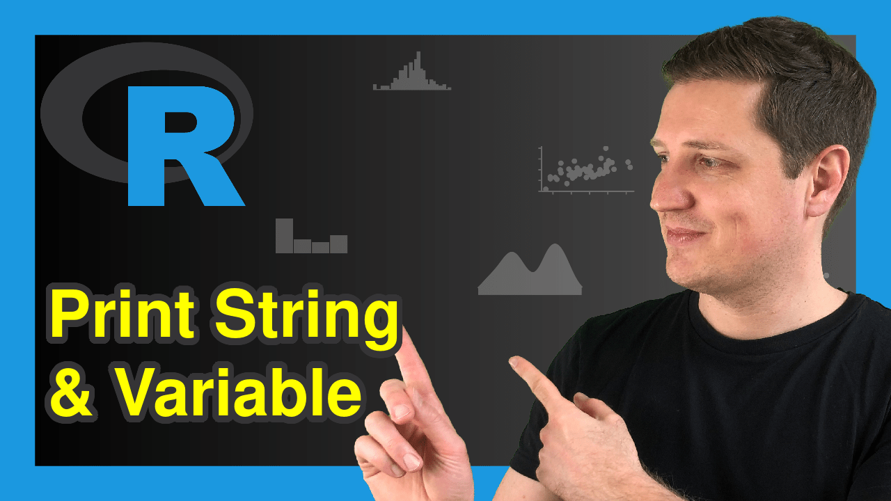 Print Character String & Variable on Same Output Line in R (3 Examples)