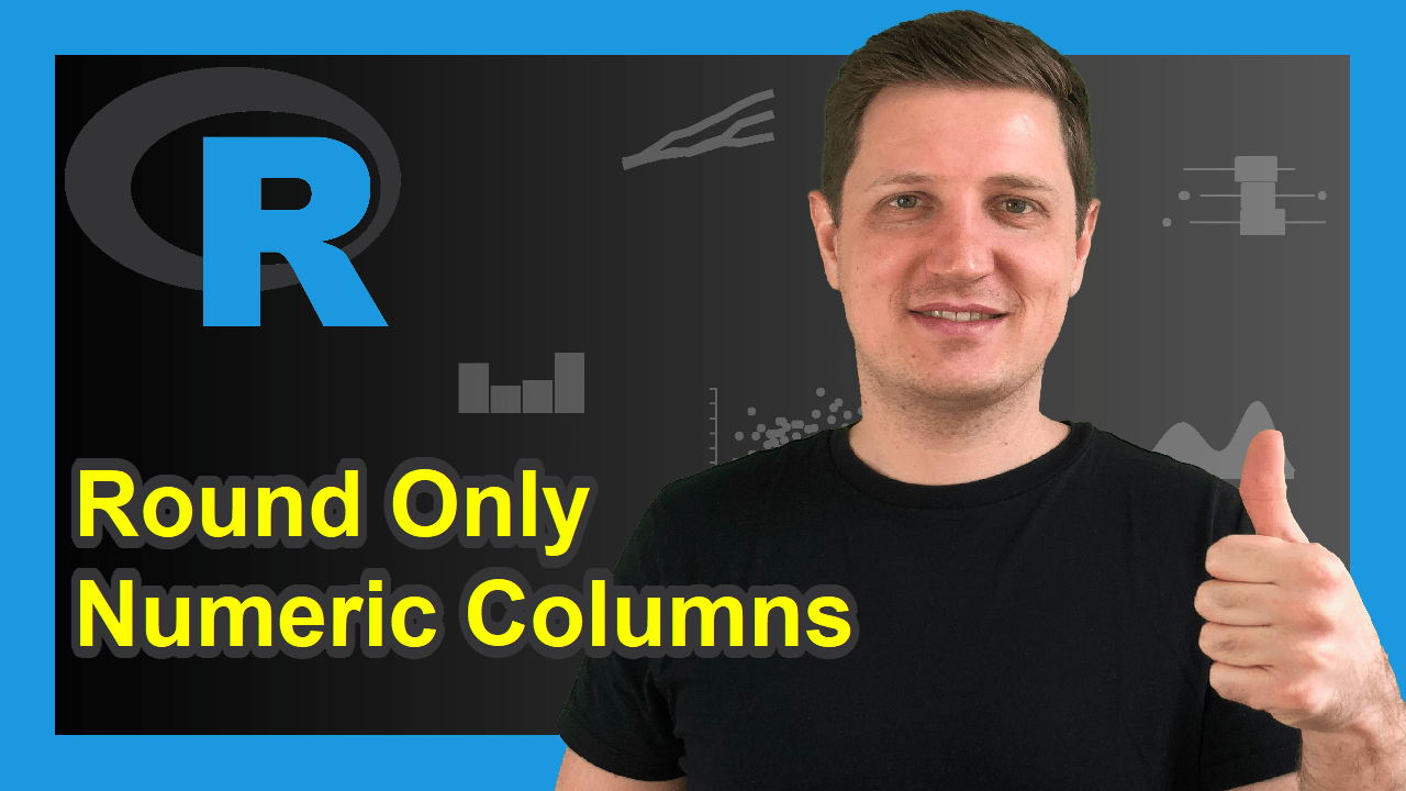 R Round Numeric Columns of Data Frame with Character/Factor Variables
