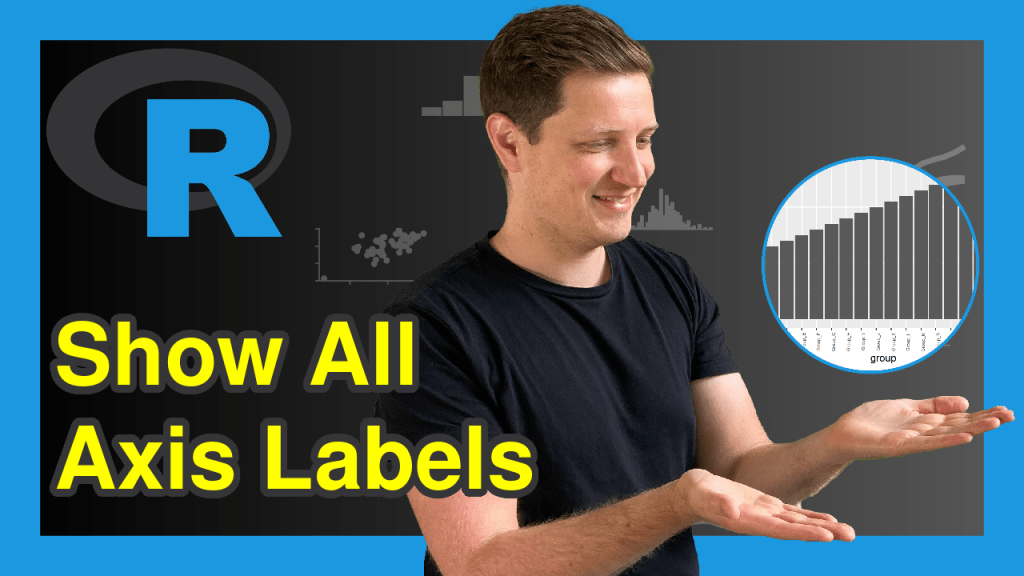 Display All XAxis Labels of Barplot in R (2 Examples) Show Barchart Text
