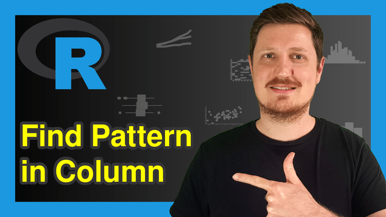 Find Character Pattern in Data Frame Column in R Test, Check & Identify