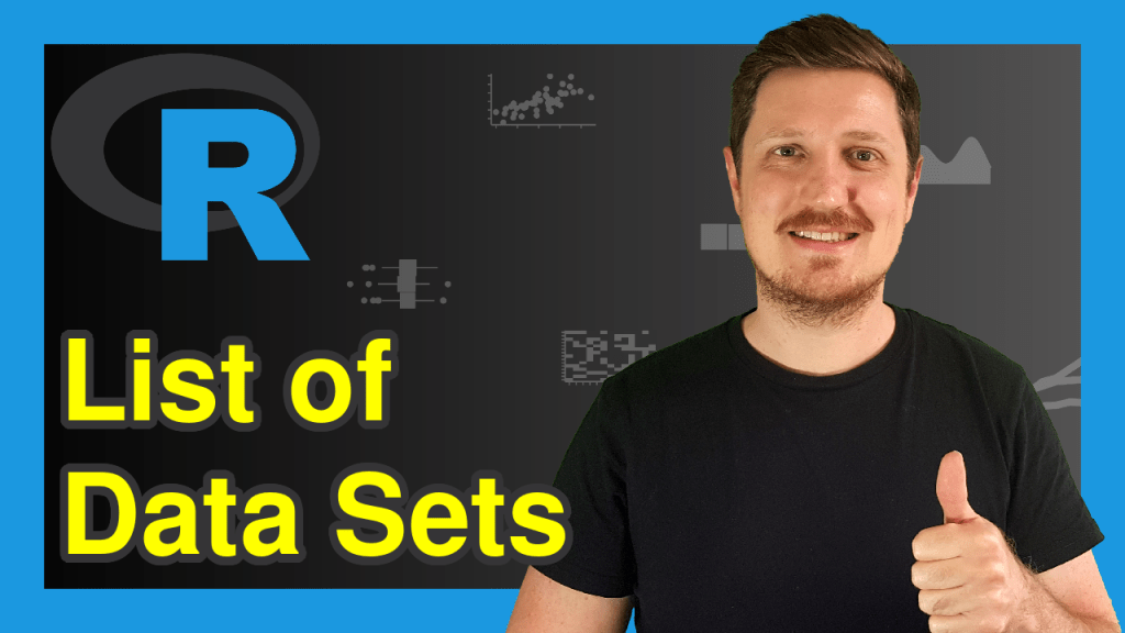 Get List of Data Sets in Package in R (Example) Print All Data Frames