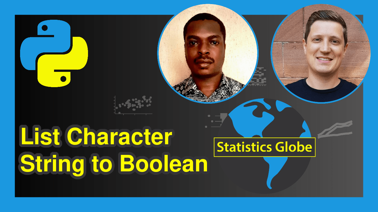 Convert List from Character String to Boolean in Python (Examples)