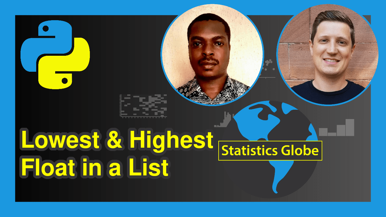 Find Index of Lowest & Highest Float in List in Python (2 Examples)