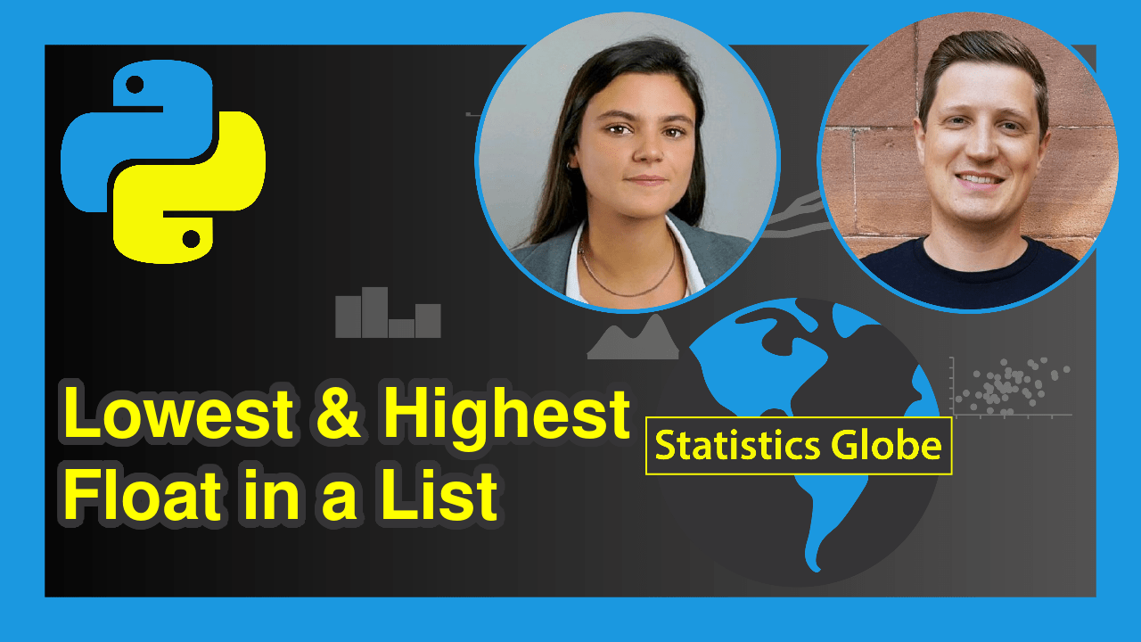 Print Lowest & Highest Float in Python List Smallest / Largest Item