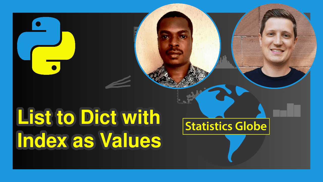 Convert List to Dictionary with Index as Values in Python (Example)