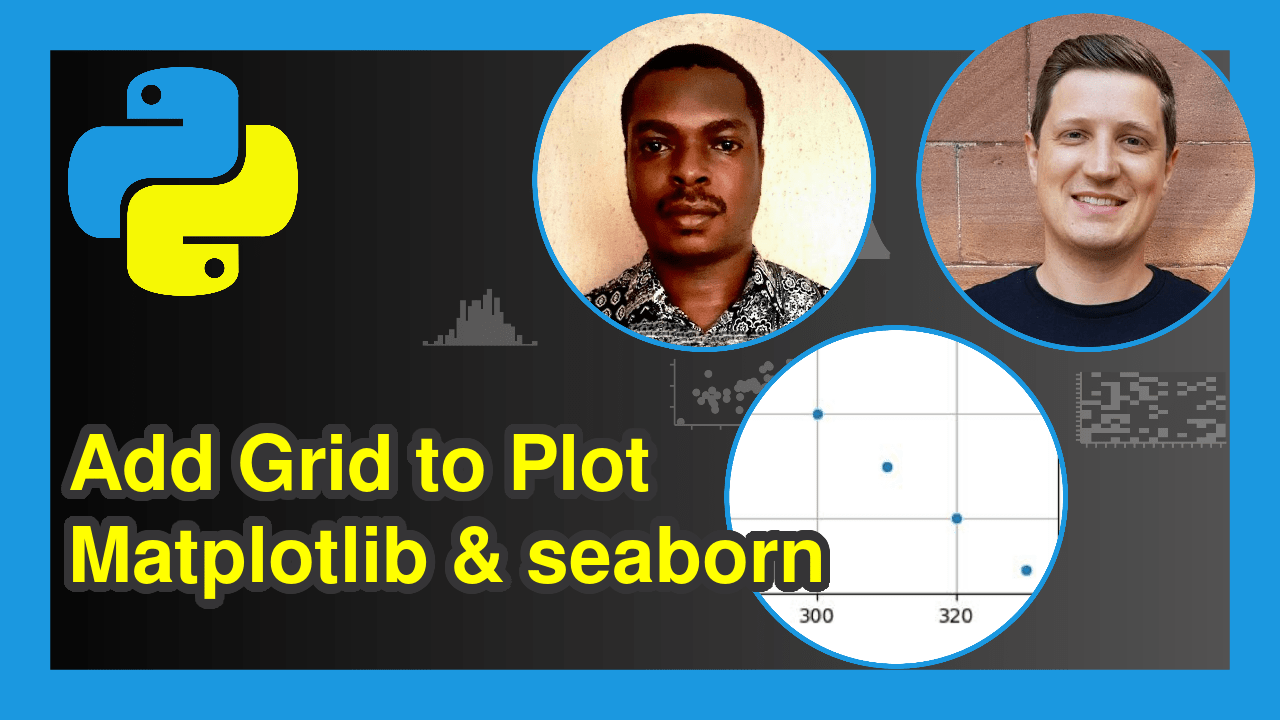 How to Add Grid to Plot in Python Matplotlib & seaborn (Examples)