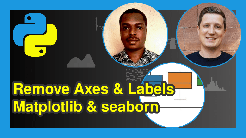 Remove Axes & Labels in Python Matplotlib & seaborn (Examples)