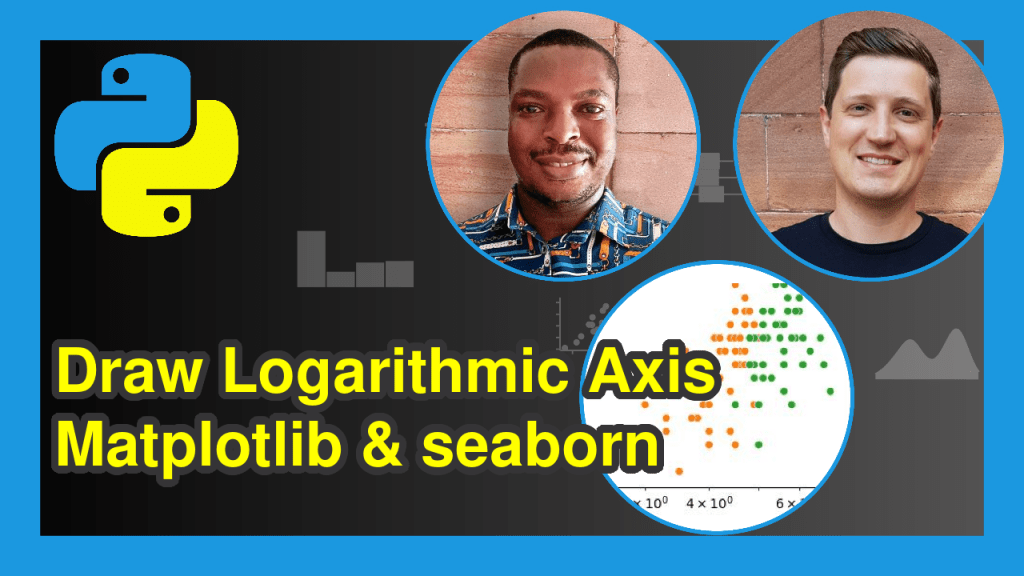 Logarithmic Axis in Plot in Python Matplotlib & seaborn (Example)