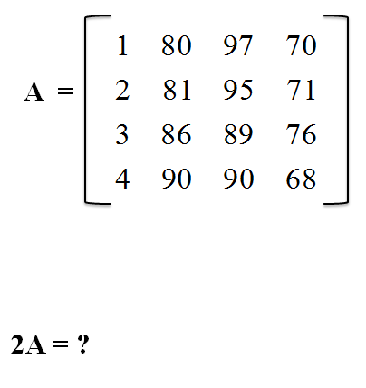 Scalar Multiplication of Matrices