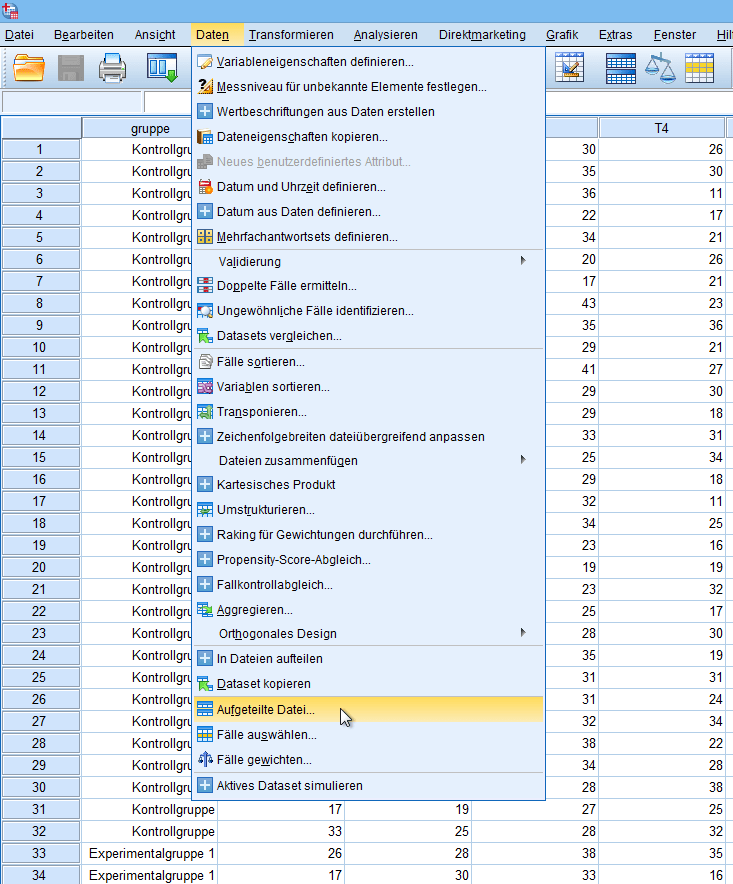 Mixed ANOVA Einfache Haupteffekte des Innersubjektfaktors StatistikGuru