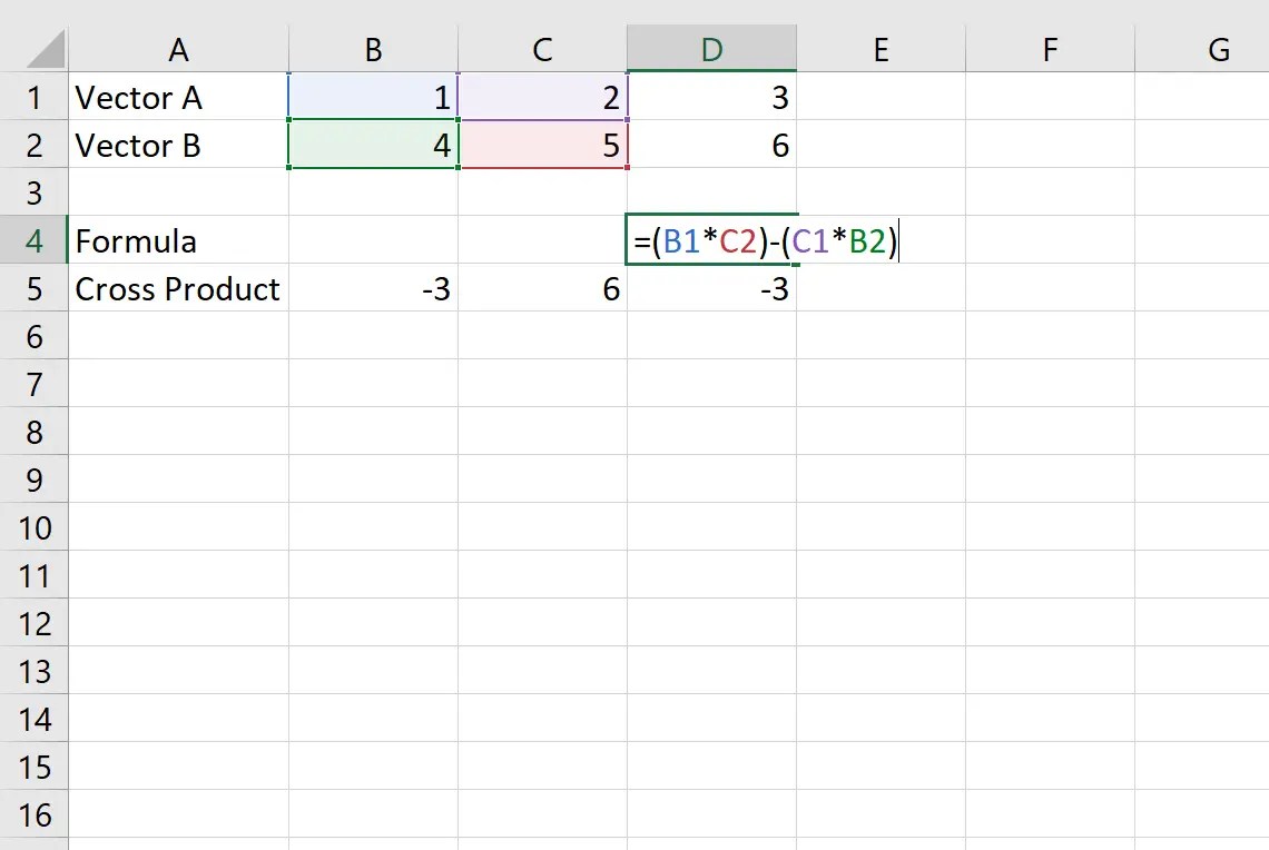 So berechnen Sie ein Kreuzprodukt in Excel Statistik