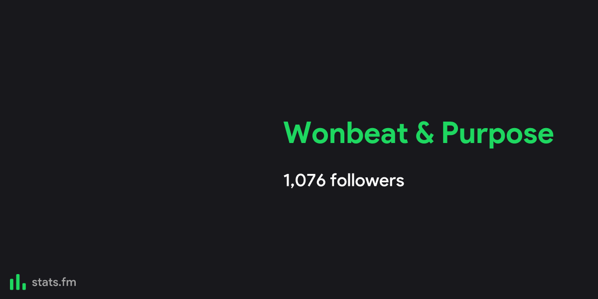 Wonbeat & Purpose music, stats and more stats.fm