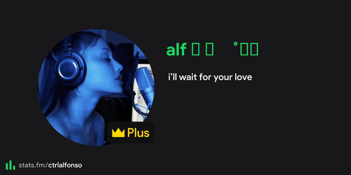 alf ☼ ⋆｡˚⋆ฺ's stats, streams and more stats.fm