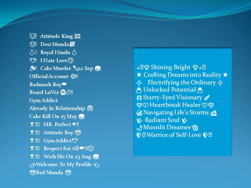 300+ VIP Bios For Fb In 2024 statusocean